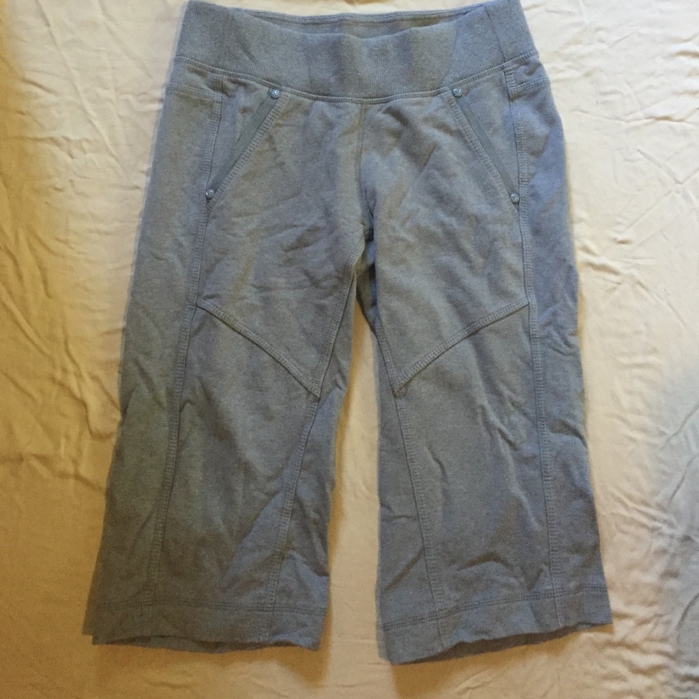 lululemon athletica Gray Cropped Bermuda Shorts
